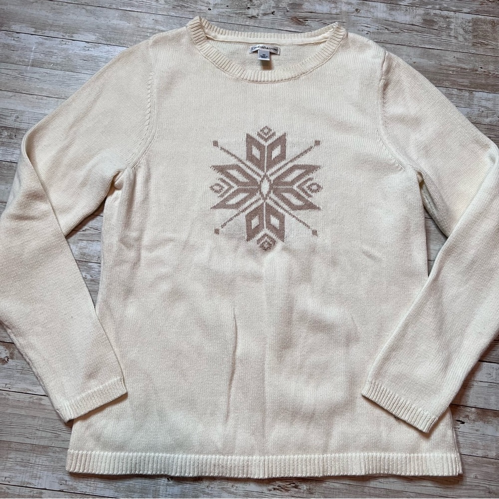 💙Croft & Barrow snowflake sweater - Picture 2 of 6